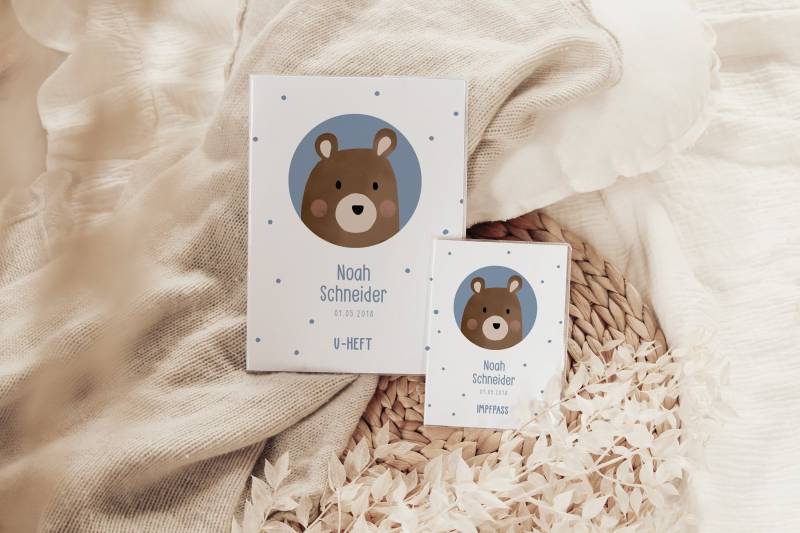 Set U-Heft Und Impfpass Personalisiert Bär Bitte Produktdetails Lesen von MoinMagda