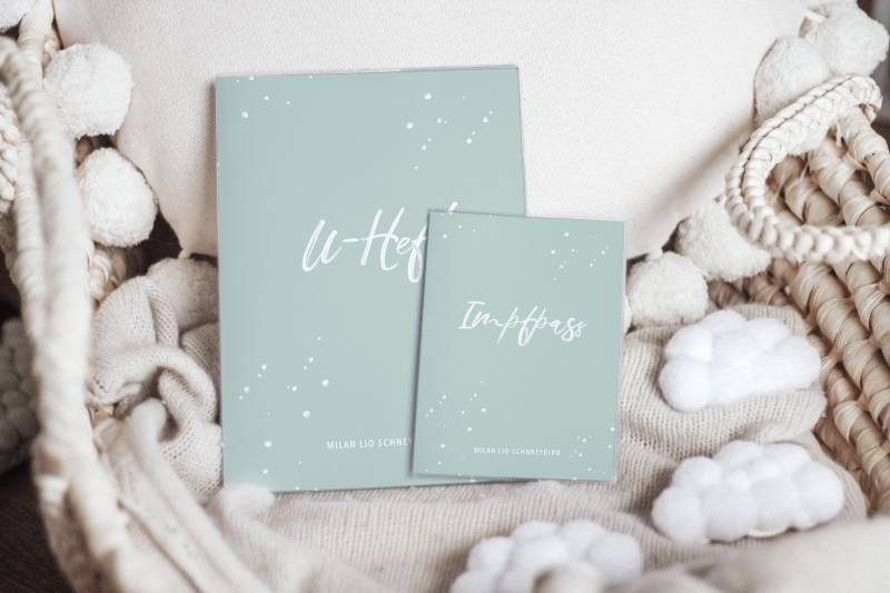 Set U-Heft Und Impfpass Personalisiert Lio Mint von MoinMagda