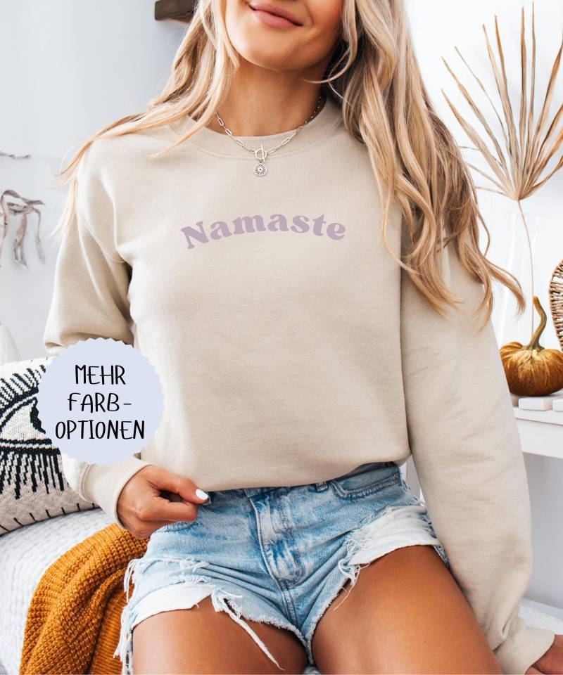 Yoga Sweatshirt, Namaste Shirt, Meditation Minimalistisch, Workout Liebhaber, Geschenk, Pullover von MoinandMade