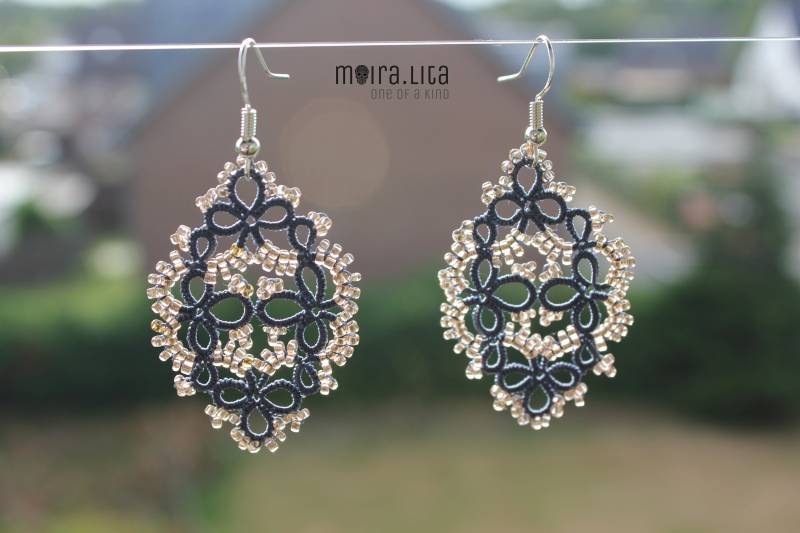 Jolene Tatting Lace Ohrringe Blau Jolene Tatting Lace Ohrringe Blau von MoiraLita