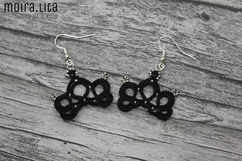 Viktoria Tatted Lace Ohrringe Schwarz Viktoria Tatted Lace Ohrringe Schwarz von MoiraLita