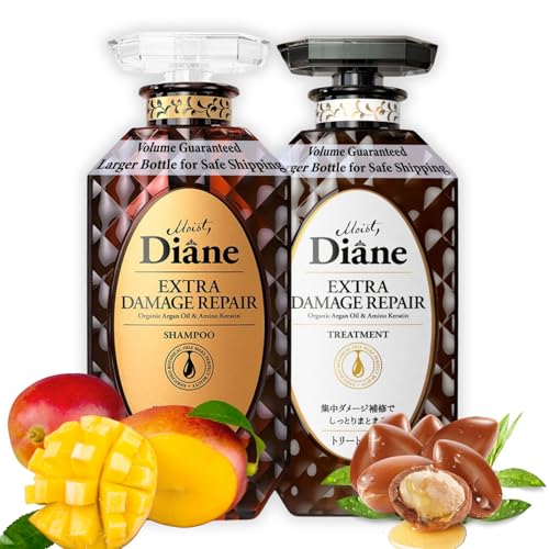 Moist Diane Haarshampoo und Spülung Set für Damen und Herren, Haarpflege mit natürlichem Keratin-Protein, Haarpflege-Set, japanische feuchtigkeitsspendende Haarpflege Moist Diane Haarshampoo und Spülung Set für Damen und Herren, Haarpflege mit natürlichem Keratin-Protein, Haarpflege-Set, japanische feuchtigkeitsspendende Haarpflege von Moist Diane