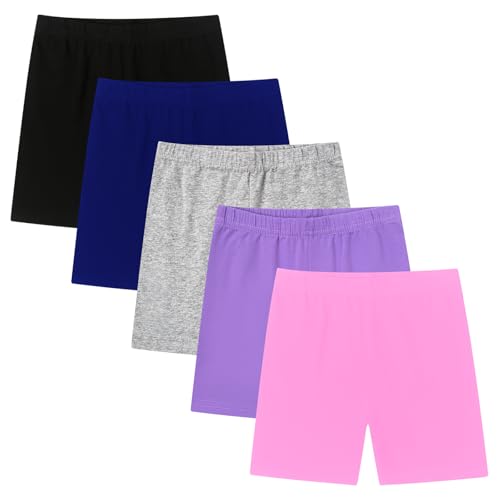 Moitiy Radlerhose Kinder Leggings Kurze Hosen Mädchen Sporthose Mädchen Turnhose Kruz Baumwolle Sport Shorts Sommerhose 7-8 Jahre von Moitiy