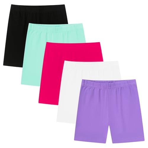 Moitiy Radlerhose Kinder Leggings Kurze Hosen Mädchen Sporthose Mädchen Turnhose Kruz Baumwolle Sport Shorts Sommerhose 7-8 Jahre von Moitiy