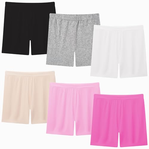Moitiy Radlerhose Kinder Kurze Hose Mädchen Sporthose Turnhose Mädchen Kruz Leggings Sport Shorts Hosen Kinder Sportleggings 3-4 Jahre 6 Paar von Moitiy