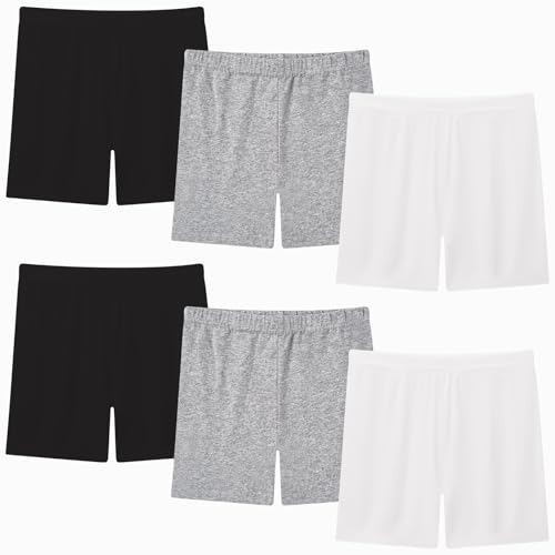 Moitiy Radlerhose Kinder Kurze Hose Mädchen Sporthose Turnhose Mädchen Kruz Leggings Sport Shorts Hosen Kinder Sportleggings 9-10 Jahre 6 Paar von Moitiy