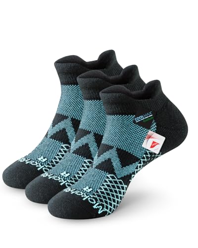 Mokah Stone Diabetikersocken für Herren Damen Kurz, COOLMAX LYCRA Diabetiker Sneaker Socken ohne Gummibund ohne Naht, 3 Paar von Mokah Stone