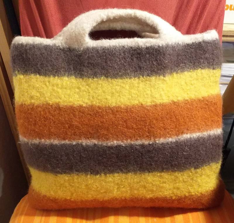 Filztasche, Shopper von Mokaibohandarbeiten