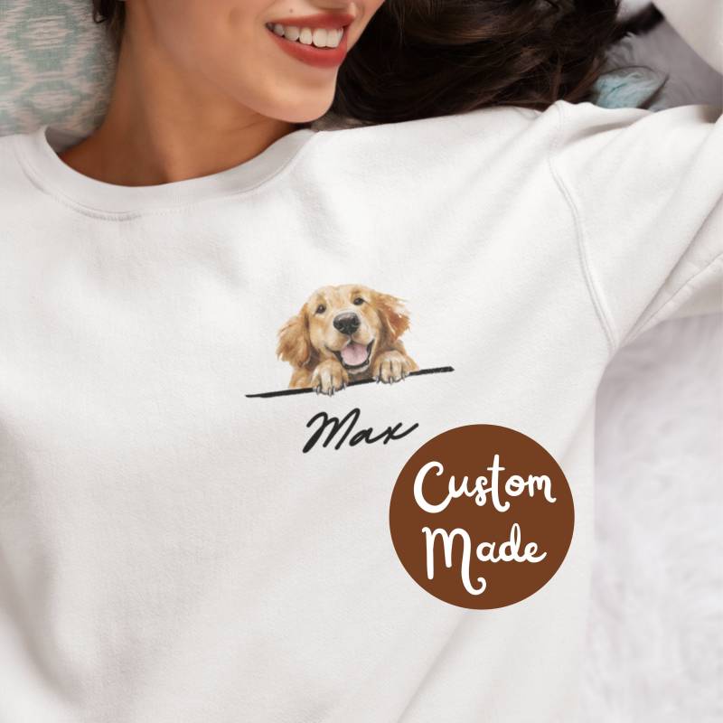 Benutzerdefinierte Haustier Pullover Mit Haustierfoto + Name, Lustiger Cartoon Benutzerdefinierte Hundeporträt Pullover, Hunde Sweatshirt Hund Benutzerdefinierte Haustier Pullover Mit Haustierfoto + Name, Lustiger Cartoon Benutzerdefinierte Hundeporträt Pullover, Hunde Sweatshirt Hund von MokoDesignDE
