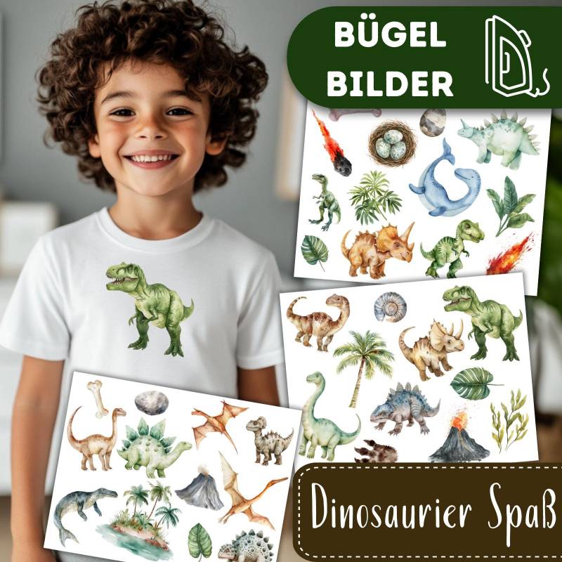 Dinosaurier Spaß Bügelbilder, Wasserfarbe Dino Grafiken Zum Aufbügeln, T-Rex, Dschungel Saurier, Niedliche Illustrationen Für Kinder Tshirt Dinosaurier Spaß Bügelbilder, Wasserfarbe Dino Grafiken Zum Aufbügeln, T-Rex, Dschungel Saurier, Niedliche Illustrationen Für Kinder Tshirt von MokoDesignDE
