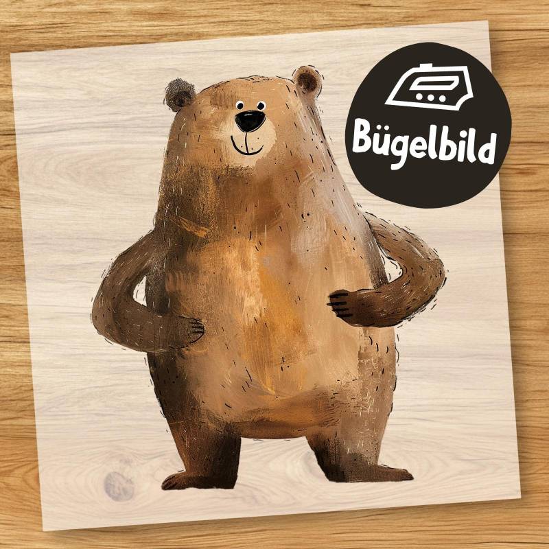 Lustiger Bär Bügelbild, Cartoon Braunbär Süß Wasserfarbe Zum Aufbügeln, Teddy Kinder Tshirt, Waldtier Schultüte Bügelmotiv Lustiger Bär Bügelbild, Cartoon Braunbär Süß Wasserfarbe Zum Aufbügeln, Teddy Kinder Tshirt, Waldtier Schultüte Bügelmotiv von MokoDesignDE