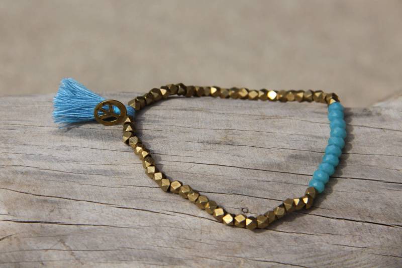 Boho Schmuck Pink - Hippie Armband Stapelbares Seed Bead Alltags Für Tochter Quaste von MokshaJewelryIbiza