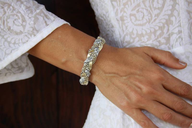Frau Silber Perlen Armband - Stapelbar Einfaches Elegantes Boho Lässige Schmuck Ideen von MokshaJewelryIbiza
