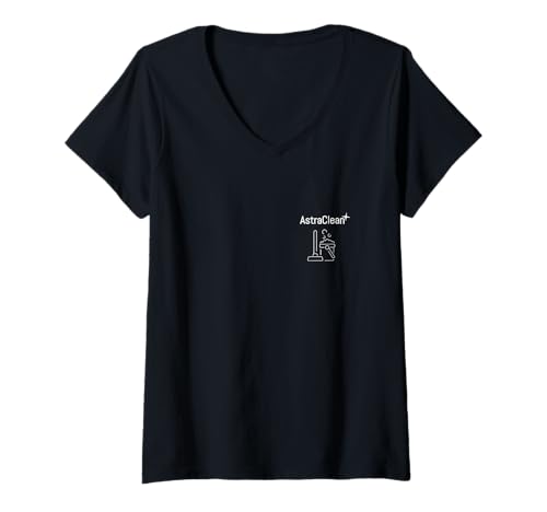 Damen Astra Clean T-Shirt mit V-Ausschnitt von Moktainment