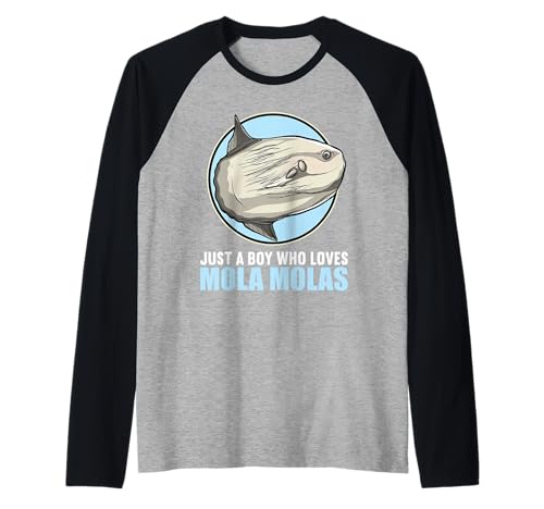 Herren Mola Mola Mondfisch Raglan Herren Mola Mola Mondfisch Raglan von Mola Mola Mondfisch Tier Shop