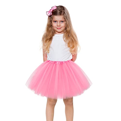 Molain Layered Tutu Tutus Rock Kleider Kleinkind Kleid Valentinstag Kostüm Dehnbar Batik Skorts für 2-7 Jahre Baby Kinder Mädchen Frauen Prinzessin Ballett Tanz von Molain