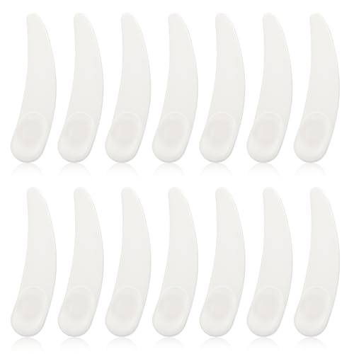 Molain Spatel Kosmetik, 100 Stück Maske Spatel, Make Up Gebogenen Spatel Plastikspatel wiederverwendbare Kosmetikspatel Mini Make Up Kosmetische Löffel für Maske Waschgel von Molain