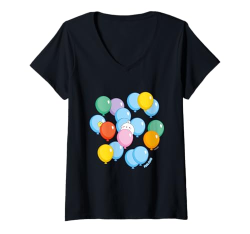 Damen Molang - 10. Jahrestag T-Shirt mit V-Ausschnitt Damen Molang - 10. Jahrestag T-Shirt mit V-Ausschnitt von Molang