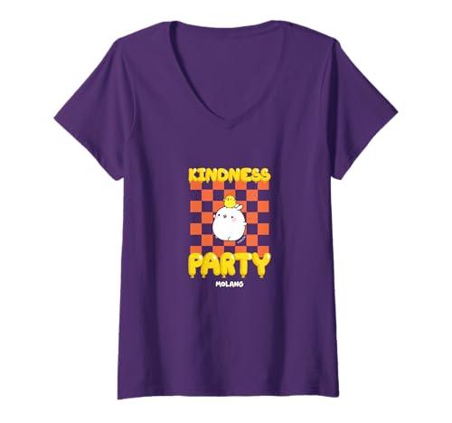 Damen Molang - 10. Jahrestag T-Shirt mit V-Ausschnitt Damen Molang - 10. Jahrestag T-Shirt mit V-Ausschnitt von Molang