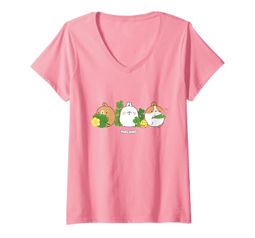 Damen Molang - Spring Edition T-Shirt mit V-Ausschnitt Damen Molang - Spring Edition T-Shirt mit V-Ausschnitt von Molang
