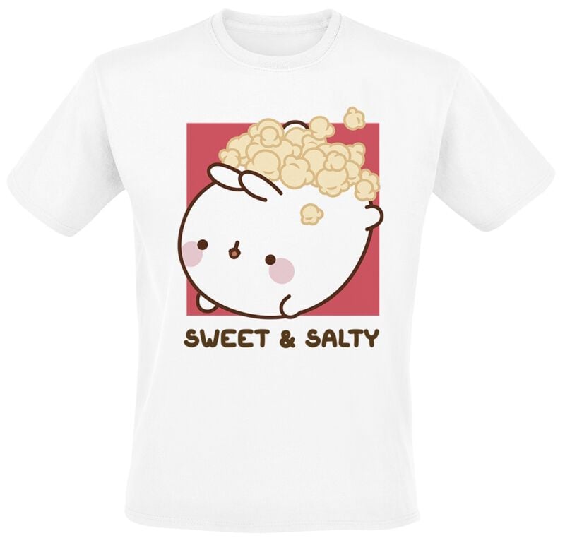 Molang Popcorn Box T-Shirt weiß in XXL Molang Popcorn Box T-Shirt weiß in XXL von Molang