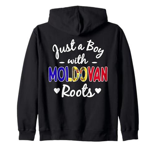 Proud Moldovan Boy Moldava Men Pride Kapuzenjacke von Moldova Flag Designs Moldovan Proud Roots
