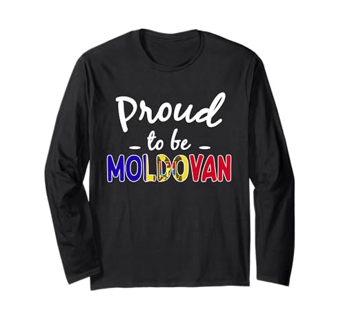 Proud to Be Moldavan Men Women Moldava Pride Langarmshirt von Moldova Flag Designs Moldovan Proud Roots