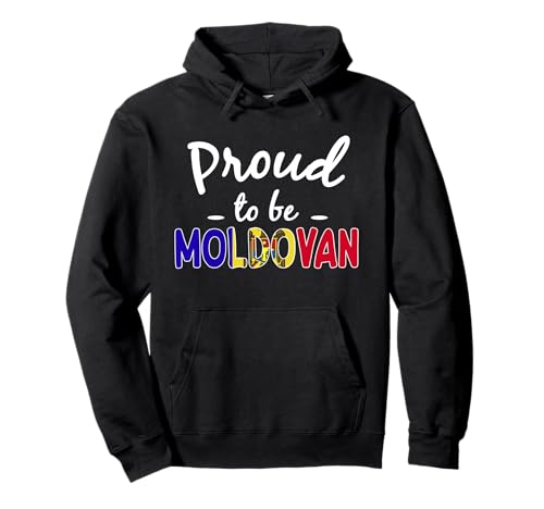 Proud to Be Moldavan Men Women Moldava Pride Pullover Hoodie von Moldova Flag Designs Moldovan Proud Roots
