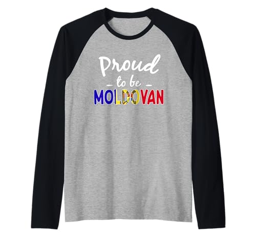 Proud to Be Moldavan Men Women Moldava Pride Raglan von Moldova Flag Designs Moldovan Proud Roots