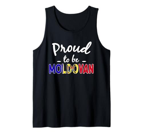 Proud to Be Moldavan Men Women Moldava Pride Tank Top von Moldova Flag Designs Moldovan Proud Roots