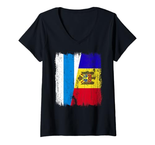 Damen Russland Opposition Moldawien Halbflagge T-Shirt mit V-Ausschnitt Damen Russland Opposition Moldawien Halbflagge T-Shirt mit V-Ausschnitt von Moldova Flag Designs Proud Moldovan Roots