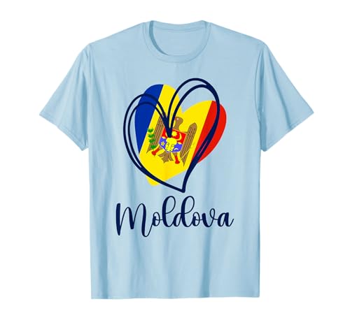 Patriotische Modovianische niedliche Herz-Modova-Flagge für Mädchen und Kinder T-Shirt Patriotische Modovianische niedliche Herz-Modova-Flagge für Mädchen und Kinder T-Shirt von Moldova Moldovian Flag Designs