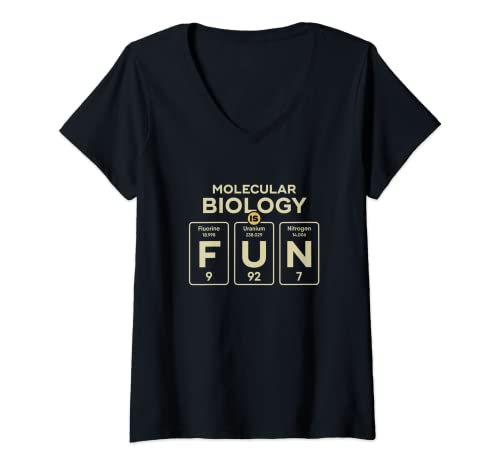 Damen Molekular-Biologie, Major Molekular-Biologist, Abschlussgeschenk T-Shirt mit V-Ausschnitt Damen Molekular-Biologie, Major Molekular-Biologist, Abschlussgeschenk T-Shirt mit V-Ausschnitt von Molecular Biology Graduation Funny Gifts