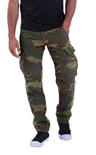 Molecule Cargo Hose 62005 Regular Fit Stonewash Canvas Premium Qualität (Camouflage C5, M) von Molecule Clothing