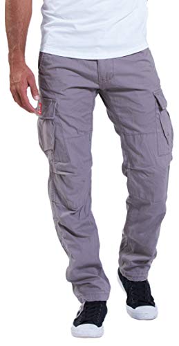 Molecule Cargo Hose 62005 Regular Fit Stonewash Canvas Premium Qualität (Steingrau, XL) von Molecule Clothing