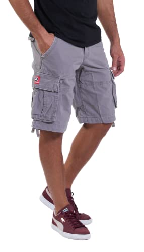 Molecule Herren Cargo Short 54001 Bermuda (L, Grau) von Molecule Clothing