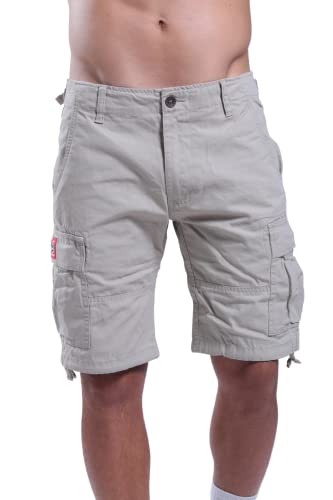 Molecule Herren Unisex Cargo Short 62009 Canvas Outdoor Slim Fit (as3, Waist, Numeric_41, Regular, Regular, Beige, XL) von Molecule Clothing