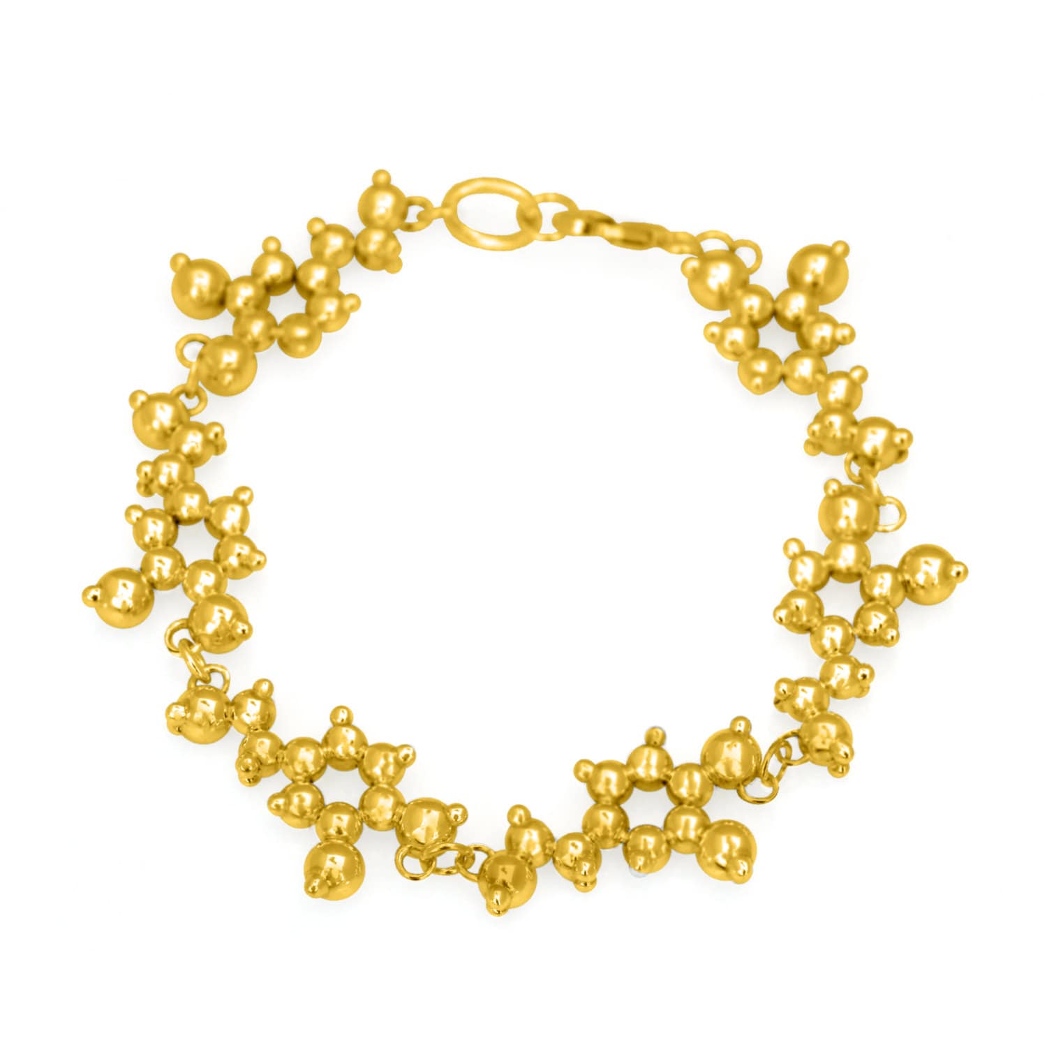 Dopamin Molekül Armband - Gold Vermeil Dopamin Molekül Armband - Gold Vermeil von MoleculeJewellery