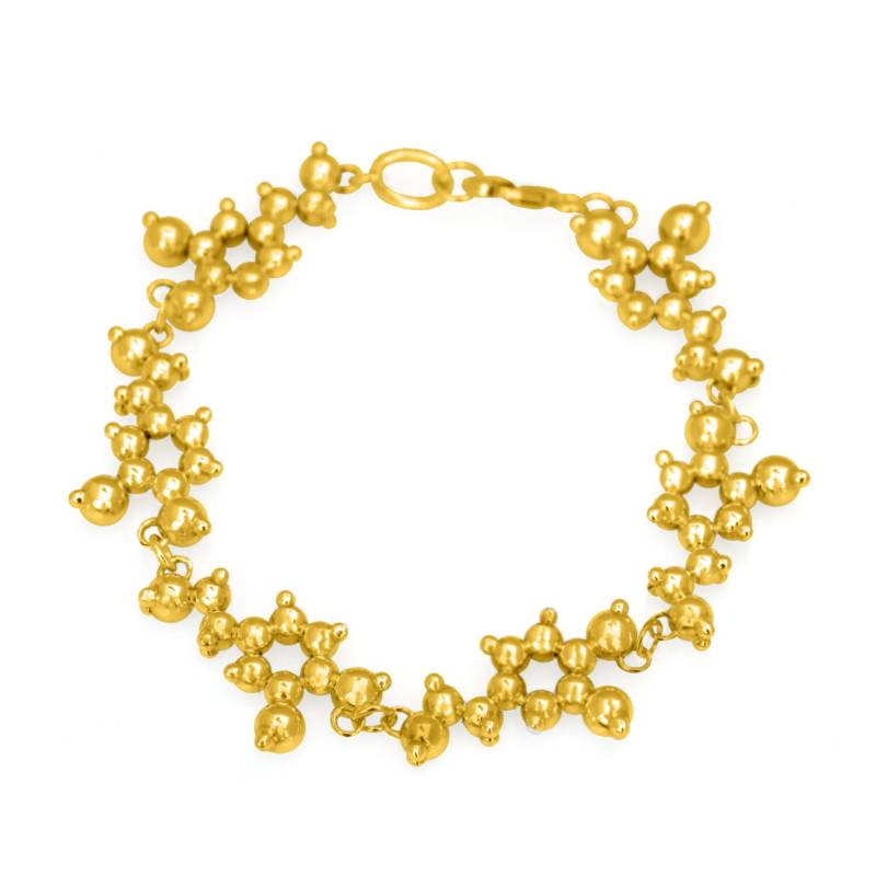 Dopamin Molekül Armband - Gold Vermeil von MoleculeJewellery