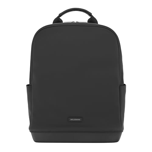 Moleskine Rucksack The Backpack Kollektion, Weicher LaptopRucksack für Laptop, Notebook bis zu 15'', Größe 32 x 41 x 13 cm, Farbe Schwarz von Moleskine