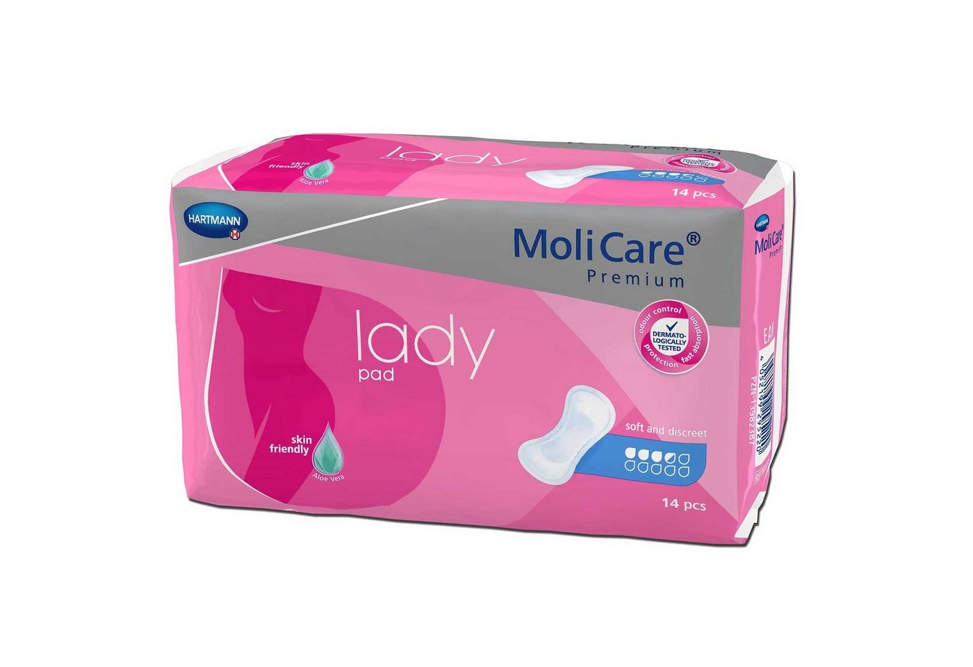 Molicare Inkontinenzslip MoliCare® Premium lady pad 4 Tropfen Karton x12 (168-St) für Diskrete Inkontinenzversorgung von Molicare