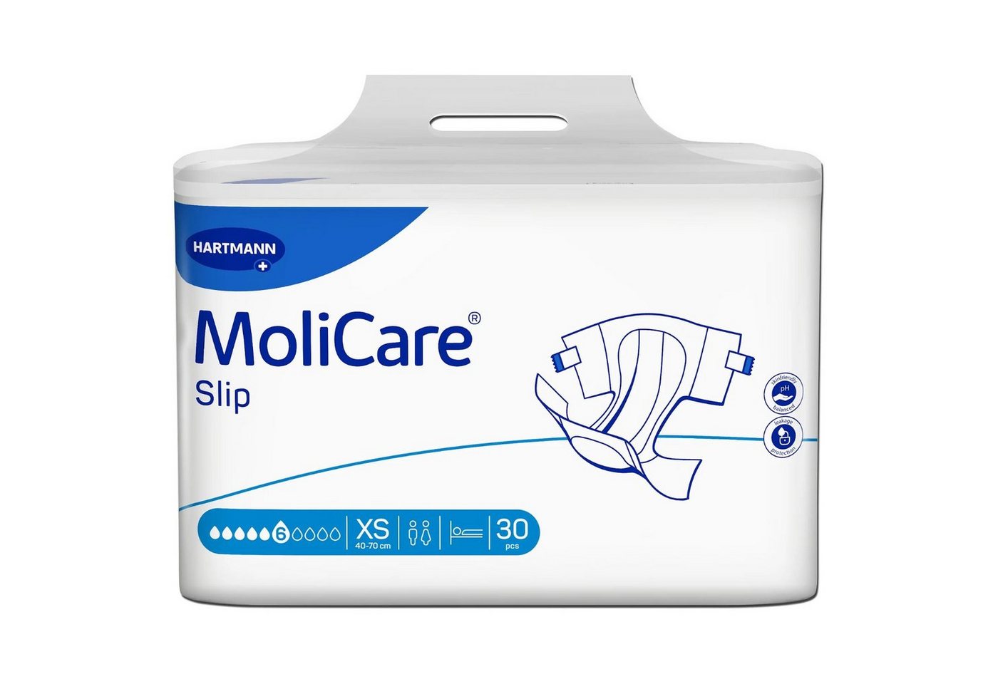 Molicare Inkontinenzslip MoliCare® Slip extra plus 6 Tropfen Größe S (30-St) für zuverlässigen Rundumschutz von Molicare