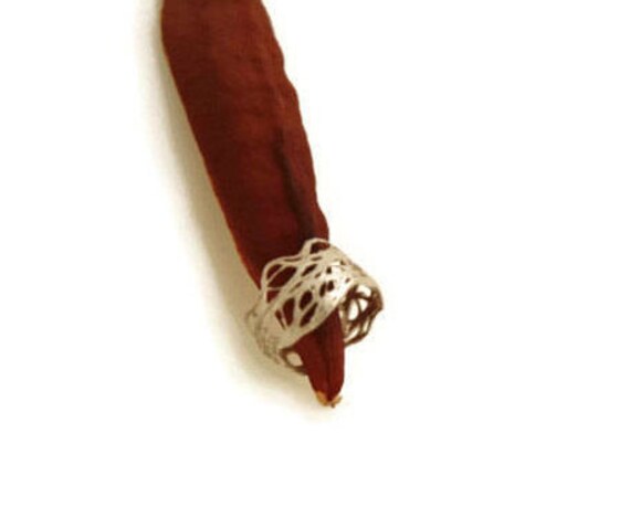 Unikate Silber Ring Organic Statement Band von Molikan