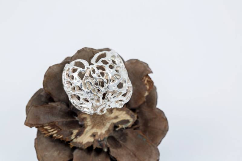 Bomabrain-Ring Aus Sterlingsilber Der Sabrawear Kollektion von Molikan