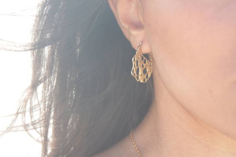 Gold Ohrstecker Earringsterra Aus Der Sabrawear-Sammlung von Molikan