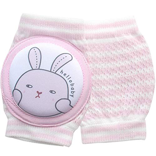 Molinter Baby Knieschoner Knieschützer Breathable Verstellbare Knie Krabbeln Set mit Schwamm 0-4 Jahre Junge Mädchen (Rosa) von Molinter