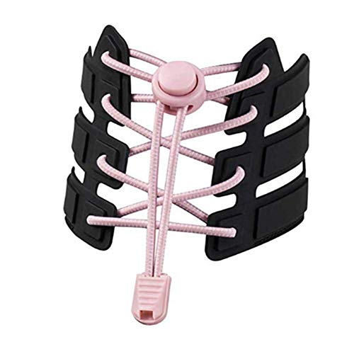 Molinter Elastische Schnürsenkel Flache Schnürsenkel mit Einstellbarer Spannung für Flache Sportschuhe kinder Erwachsene von Molinter