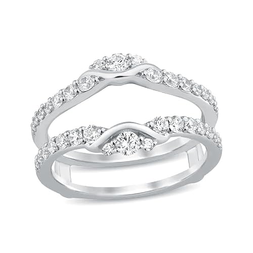 Molioaki Verlobungsring für Damen im Rundschliff 925 Sterlingsilber 9K/14K/18K Ehering Damen-Set 5A Zirkonia/Moissanit/Zuchtdiamant/Natürlicher Diamant Personalisierter Gravurring-3 von Molioaki
