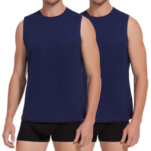 Molirex Tank Top Herren 2er Pack Sport Laufshirt Blau Unterhemd Sommer Ärmelloses Achselshirts Reflektierende Funktionsshirt L Molirex Tank Top Herren 2er Pack Sport Laufshirt Blau Unterhemd Sommer Ärmelloses Achselshirts Reflektierende Funktionsshirt L von Molirex
