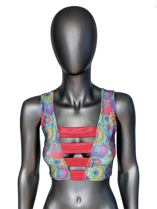 Gänseblümchen-Spektrum Und Roten Hologramm Ausschnitt Abgeschnitten Tank von MolliPopGlow